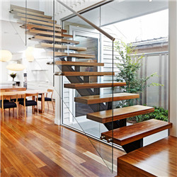 Modern Design mono stringer stairs Double Plate Staircase pr-b00116