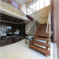 Modern Design mono stringer stairs Double Plate Staircase pr-b00119