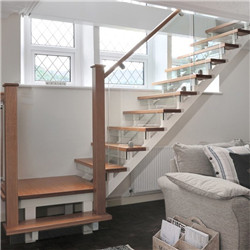 Modern Design mono stringer stairs Double Plate Staircase pr-b00139