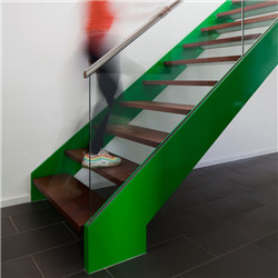 Modern Design mono stringer stairs Double Plate Staircase pr-b00140