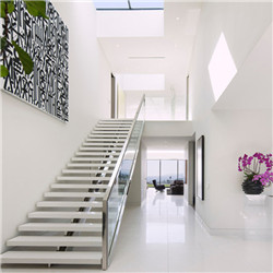 Modern Design mono stringer stairs Double Plate Staircase pr-b00153
