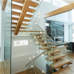 Modern Design mono stringer stairs Double Plate Staircase pr-b00164