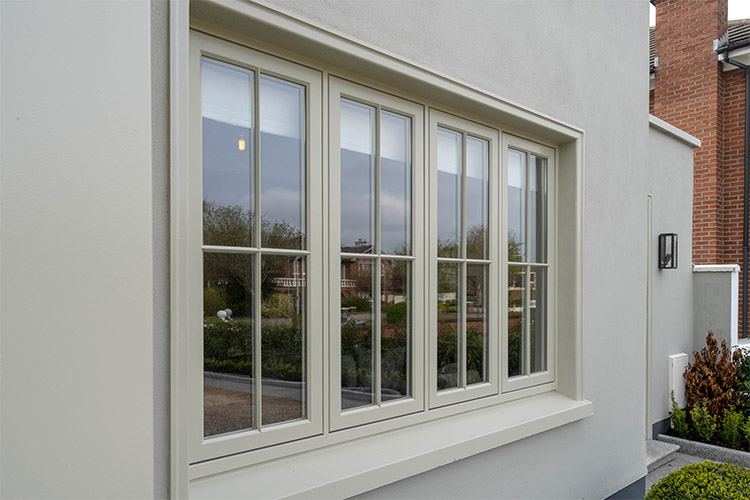 Non-thermal aluminum frame casement window-BK027