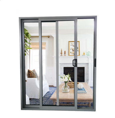 Non-Thermal break double glazed aluminum casement window-BK037