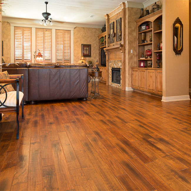 Solid American red oak white oak floor