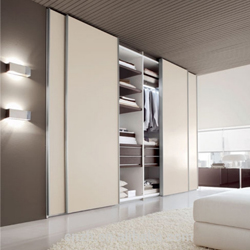 Sliding door wardrobe white wooden wardrobe 