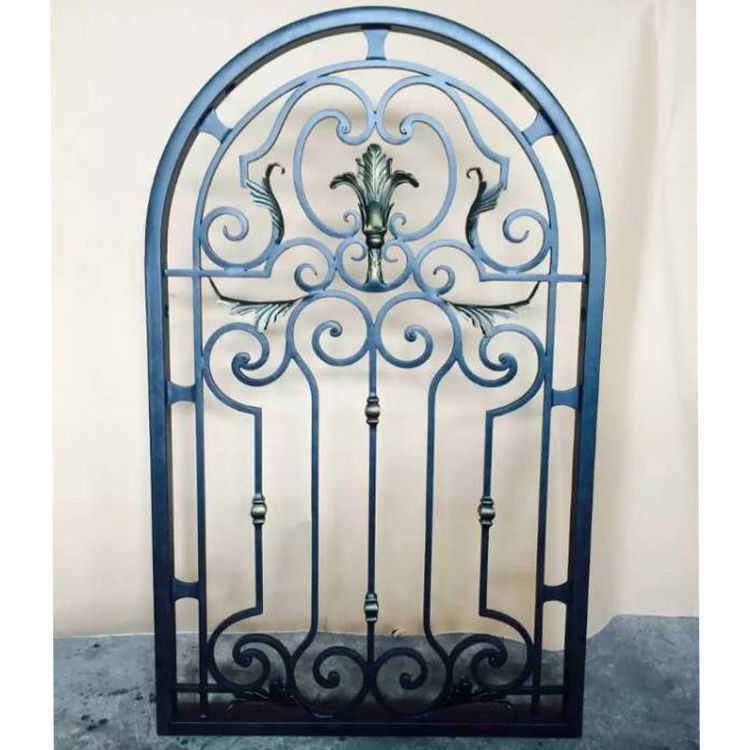 Wrought Iron Frame Steel Frame Fixed Windows-BK069