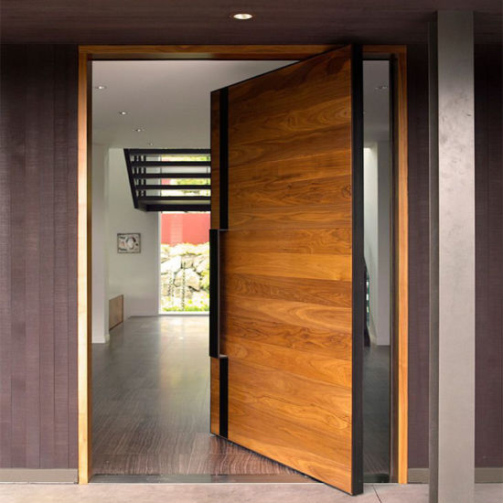 Joy-Entry pivot door solid wood heavy door 
