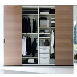 Sliding door wardrobe built in wardrobe designs MDF with UV finish