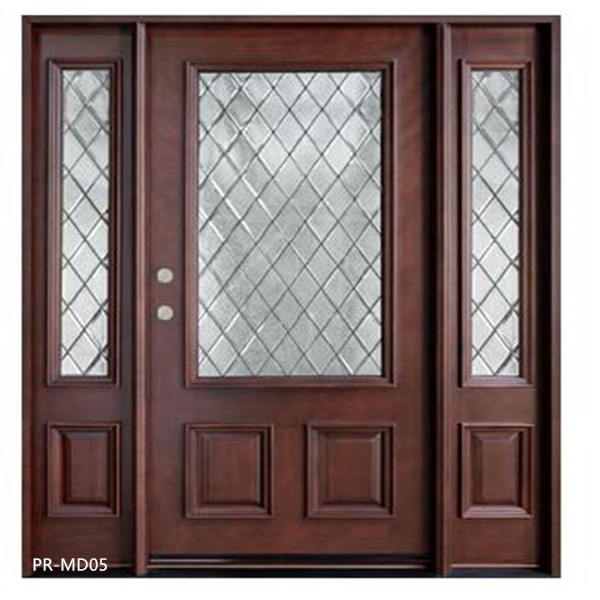 CL1030 Solid Oak Wood Door Wood Glass Door Wooden Door For Home