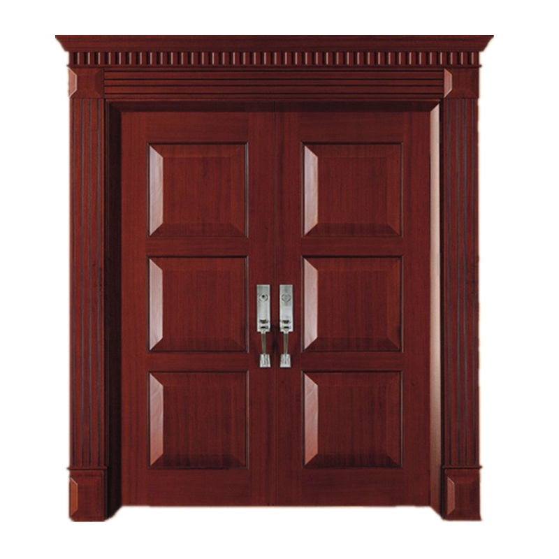 CL1030 New Products Solid Wood Entrance Door  Modern Wood Garage Doors  Modern Wood Garage Doors