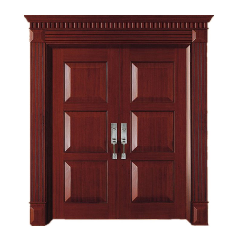 CL1030 New Products Solid Wood Entrance Door Modern Wood Garage Doors Modern Wood Garage Doors