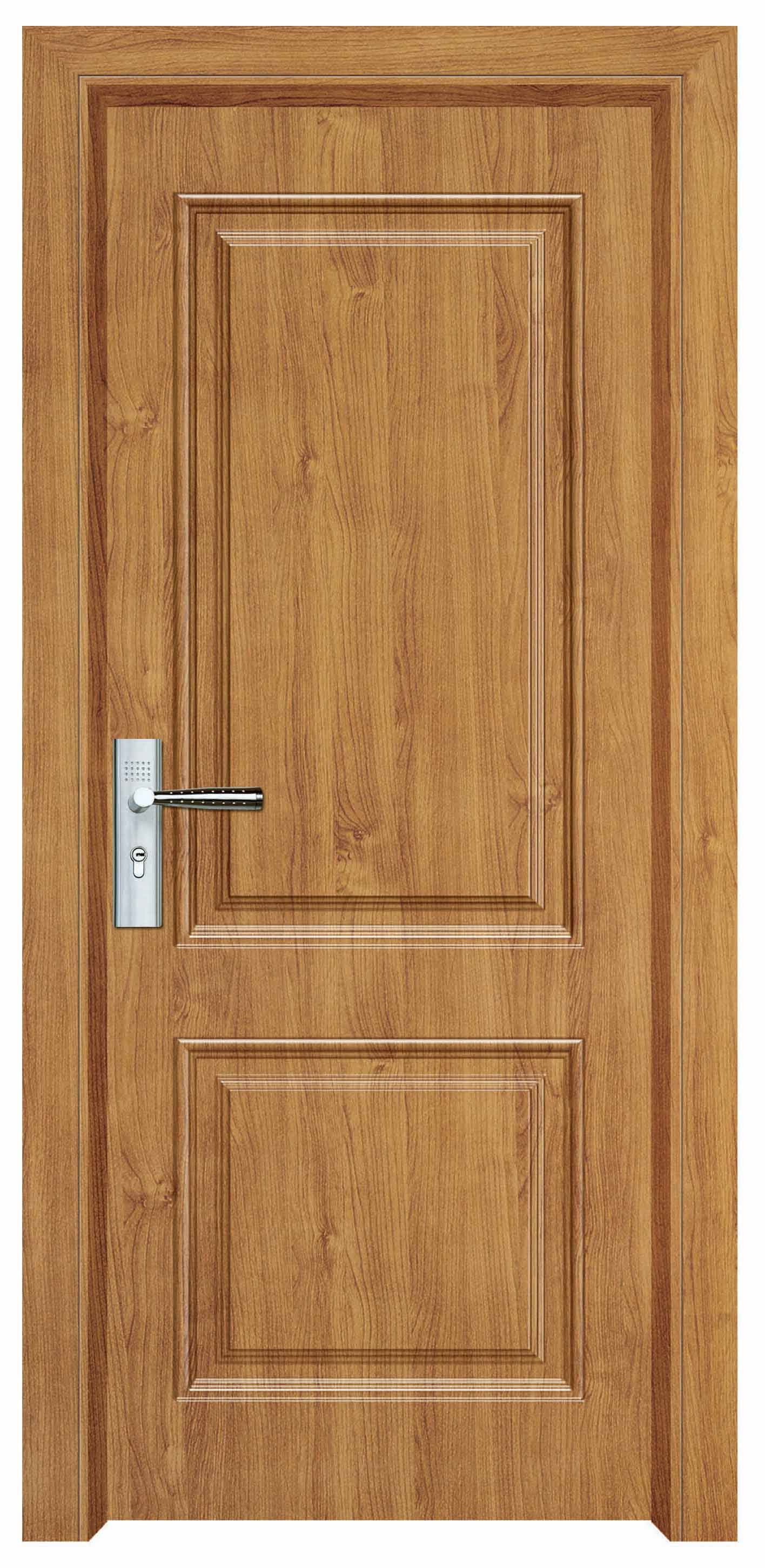 High-end modern entrance rubber wood door SY 201031