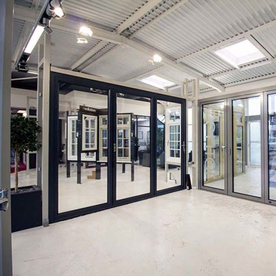Sky-Foshan manufacturer custom aluminium frame glass casement door