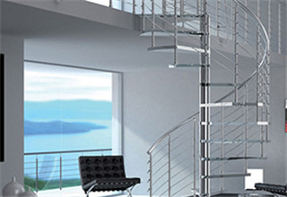 Glass Spiral Staircase PRI05