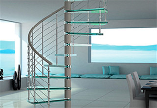 Glass Spiral Staircase PRI06